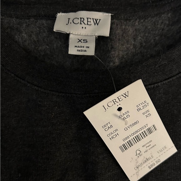 J.Crew Embellished Sweatshirt Size XS New With Tags! - Picture 6 of 10